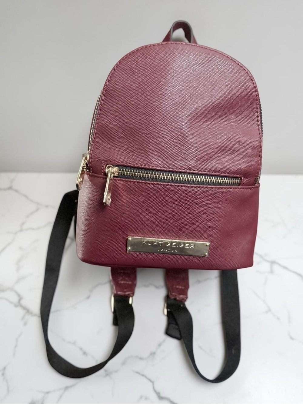 Kurt Geiger RARE❗️NWOT Burgundy Mini Backpack